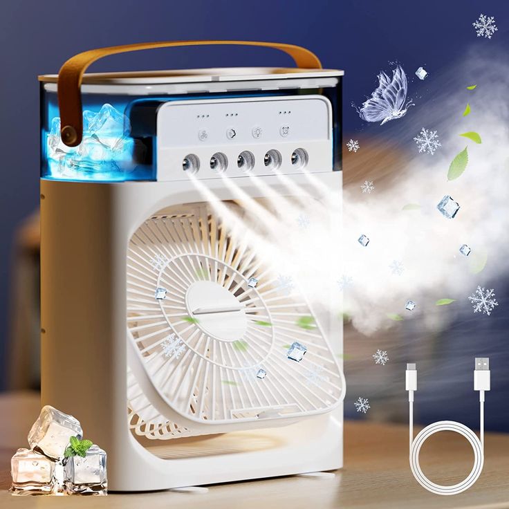 3-IN-1 Mini Portable Air Conditioner A/C With 5 Spray Modes