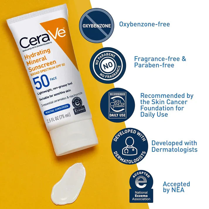 CeraVe 4-in-1 Skincare Kit: Night Cream, Sunblock, Cleanser & Serum for Radiant Skin