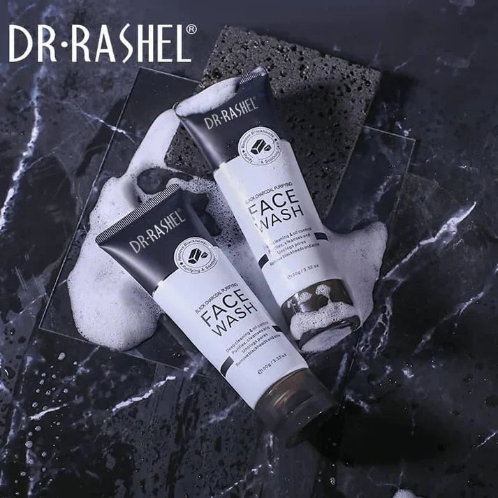 Dr.Rashel Black Charcoal Purifying Face Wash - 100g