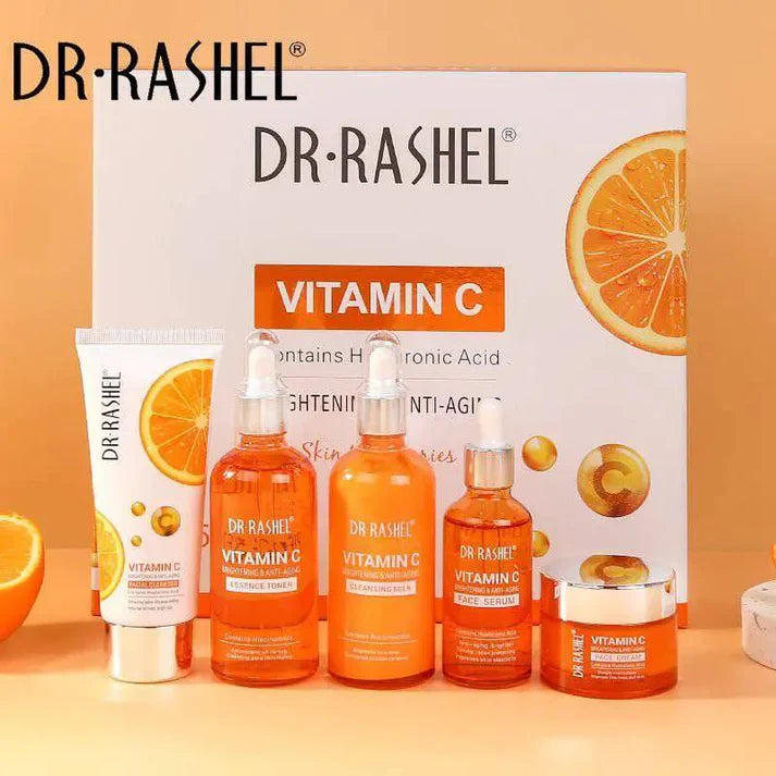 Dr.Rashel Vitamin C Brightening Anti Aging Skin Care Set Pack of 5