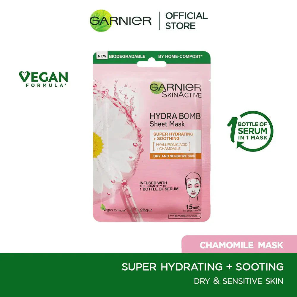 Garnier - Skin Active Hydra Bomb Chamomile Tissue Face Mask